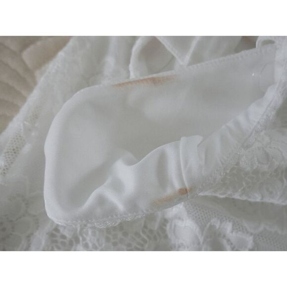 TRIXXI Juniors' Lace Halter Bodycon Dress White Size 3 - Picture 4 of 7